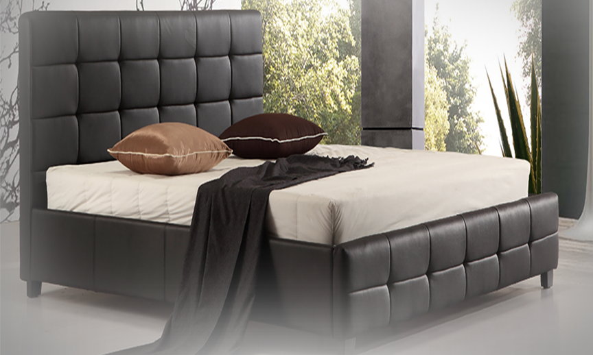 Model 113 – Tufted PU Leather Bedframe
